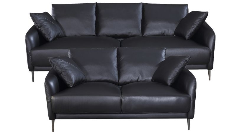 London-sofa i læder - 2+3 pers