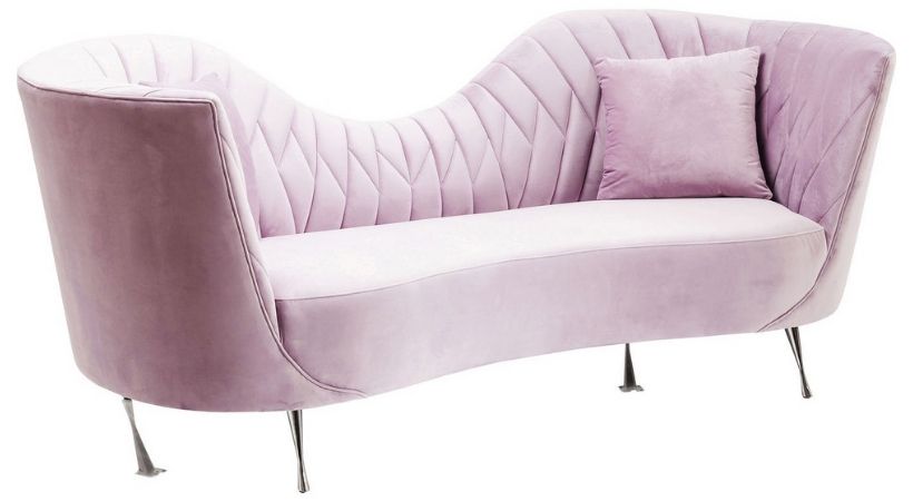 Lyserød sofa - Romantisk og antikt look