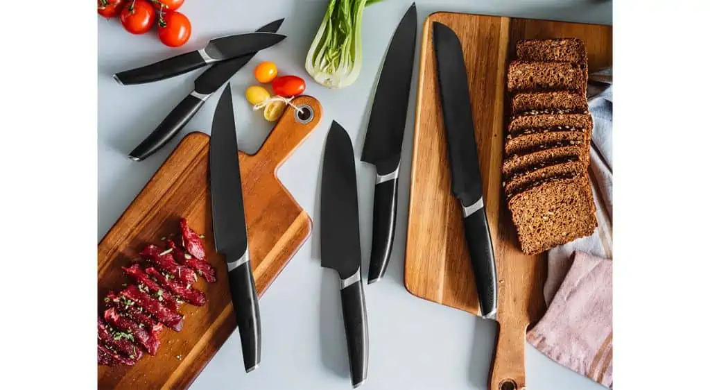 Onyx - Komplet knivsæt med 6 langtidsholdbare knive