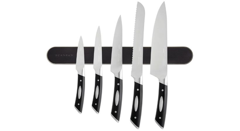 Scanpan Classic knivsæt - Fem knive og en knivmagnet